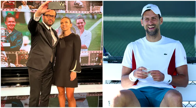 Reacția uimitoare a lui Novak Djokovic când a văzut imaginea cu Simona Halep și Mihai Gâdea! Liderul ATP demonstrează că este alături de româncă în orice situație. FOTO