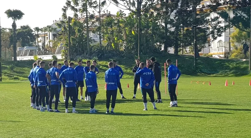 Jucătorii de la FCSB, surpriză în cantonamentul din Spania. Vestea primită după victoria cu Karlsruher | FOTO