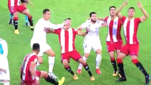 Gest golănesc al lui Ronaldo! Nu și-a putut stăpâni frustrarea în înfrângerea cu Girona și a lovit un adversar: ar putea fi suspendat drastic | VIDEO