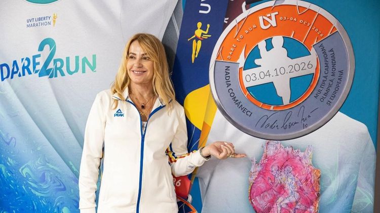 Nadia Comăneci peste tot în 2026! Campioana olimpică va semna medalia campionului de la maratonul organizat într-un mare oraș al țării