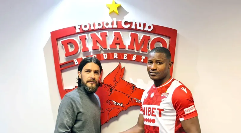 Dinamo a anunțat transferul lui Joseph Eneojo Akpala! Prima imagine în „Ștefan cel Mare” cu nigerianul care va prelua tricoul cu numărul 9, de la Magaye Gueye | OFICIAL