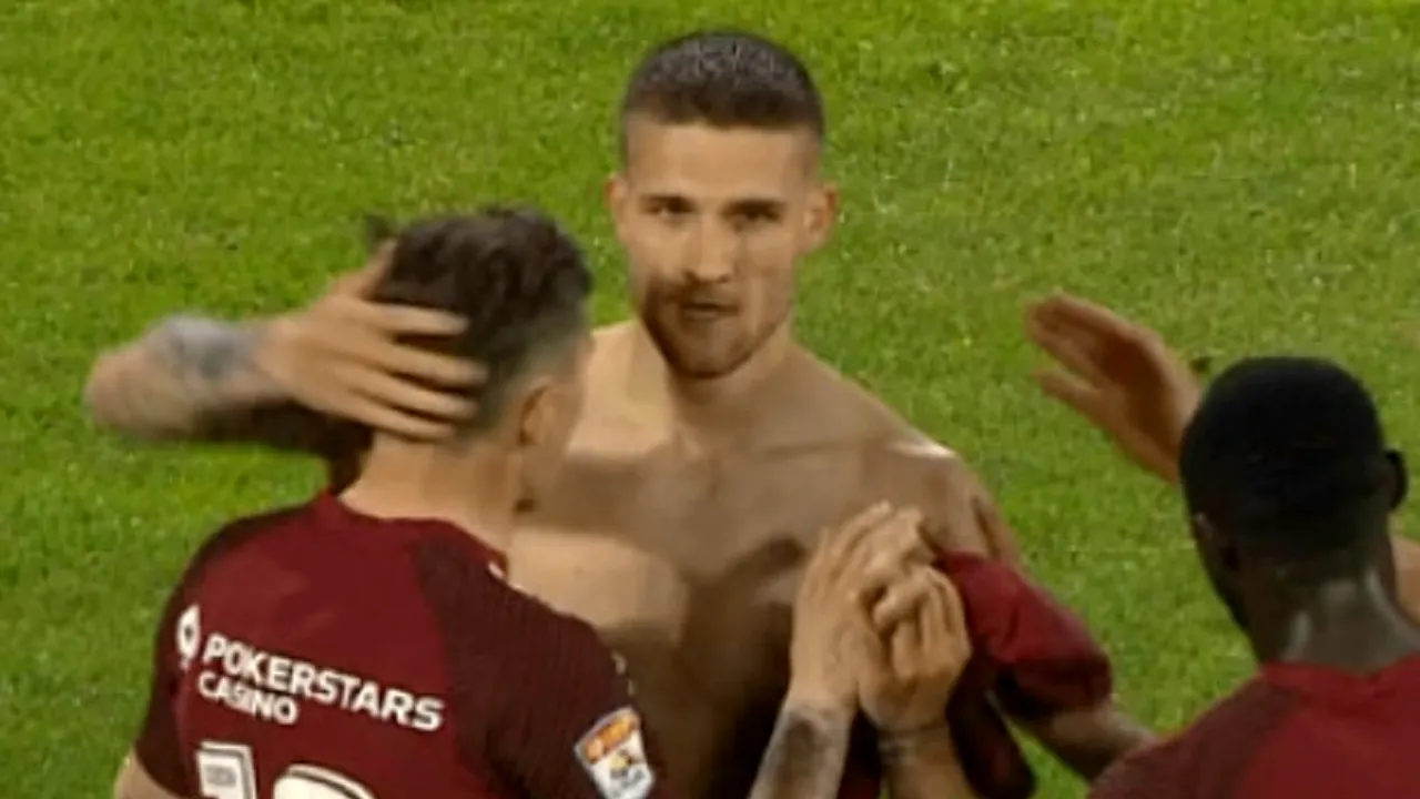 CFR Cluj - Farul 1-0. Daniel Birligea l-a salvat pe Dan Petrescu! Echipa lui Gică Hagi a ratat ocazii imense în Gruia