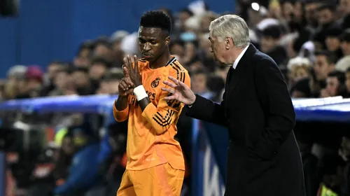 Carlo Ancelotti a răbufnit: „M-am săturat de cazul Vinicius”