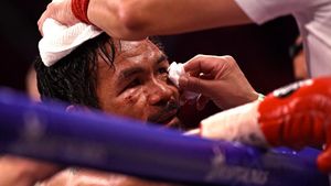 Manny Pacquiao a urcat din nou în ring, după doi ani, dar adversarul i-a stricat revenirea lui „PacMan" VIDEO