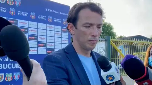 „A fost un joc perfect!”. George Ogăraru, exuberant după victoria din CSA Steaua – CS Afumați | VIDEO