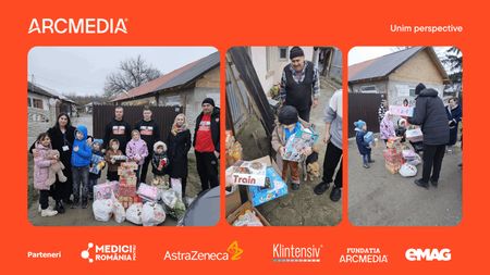 ARCMEDIA aduce bucuria Crăciunului mai aproape de copiii care au cea mai mare nevoie