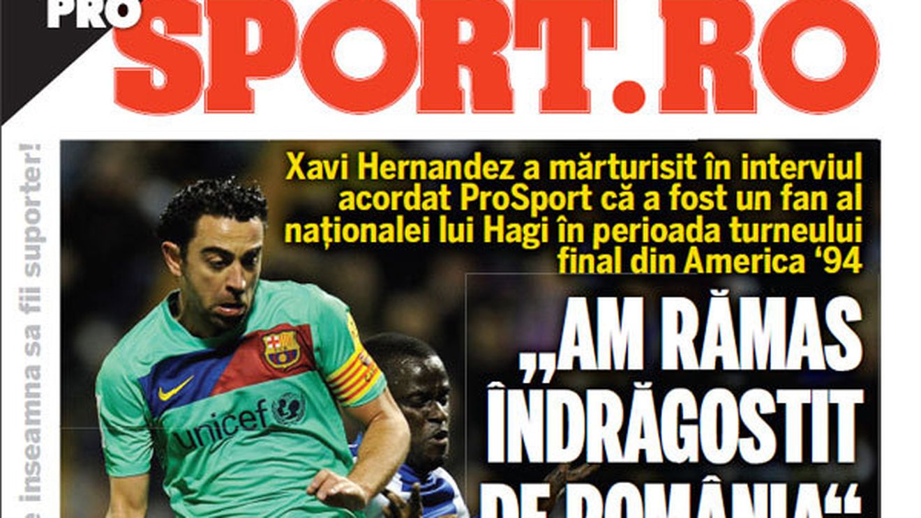 Xavi mărturisește pentru ProSport:** "Am rămas îndrăgostit de România"