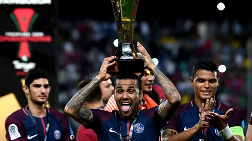 Record fabulos pentru Dani Alves după PSG – Monaco 2-1! Brazilianul a strălucit, a câștigat și Supercupa Franței și are cele mai multe trofee din istoria fotbalului