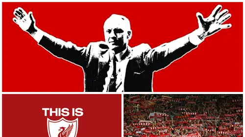 FOTO – Coregrafie impresionantă pregătită de fanii lui Liverpool la meciul cu United. Omul care a schimbat istoria clubului, omagiat pe Anfield