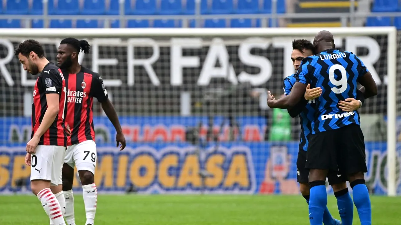 AC Milan - Inter 0-3. Echipa lui Antonio Conte, pas mare spre titlu! Show total cu Lukaku și Lautaro Martinez! Video Online