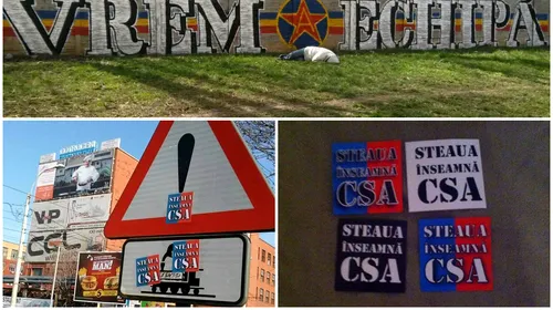 „Steaua înseamnă CSA!” Fanii au început „revoluția” și se disociază de echipa lui Becali. FOTO | Mesajul pentru Boroi