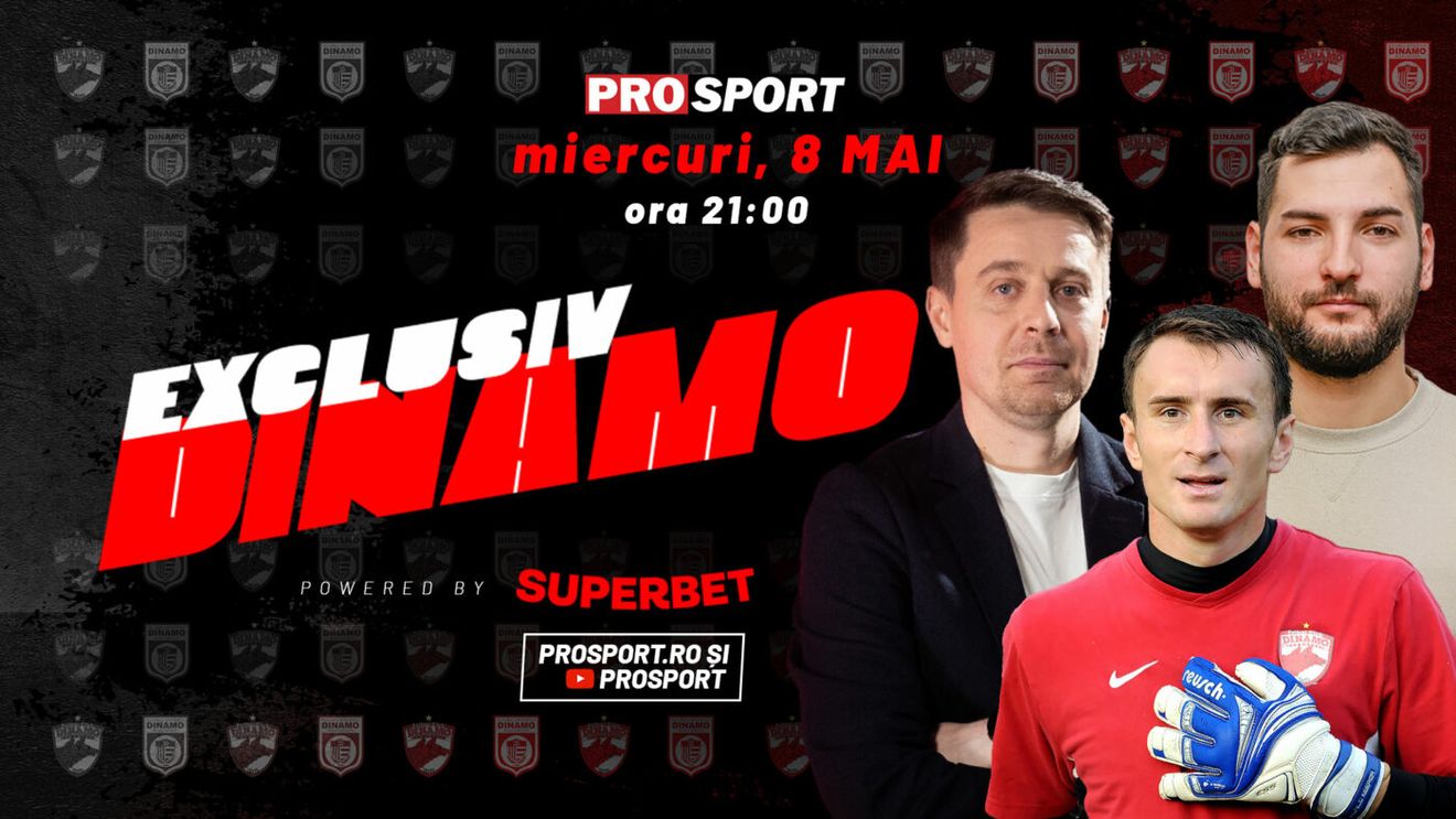 EXCLUSIV DINAMO, miercuri, de la ora 21. Cu Florin Matache - „Eroul de la Liberec” și jurnalistul Silvian Bădulescu
