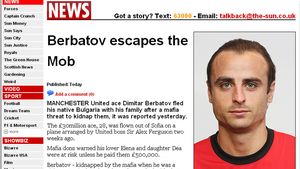 Berbatov și-a evacuat familia din Bulgaria,** după ce a primit amenințări din partea mafiei