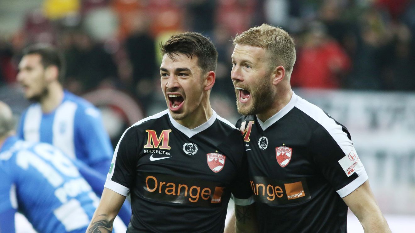 Blat la Dinamo - Aris Limassol? Nemec "s-a prins" și s-a dus direct la portarul advers! Ce s-a întâmplat în meciul câștigat de "câini" cu 5-0