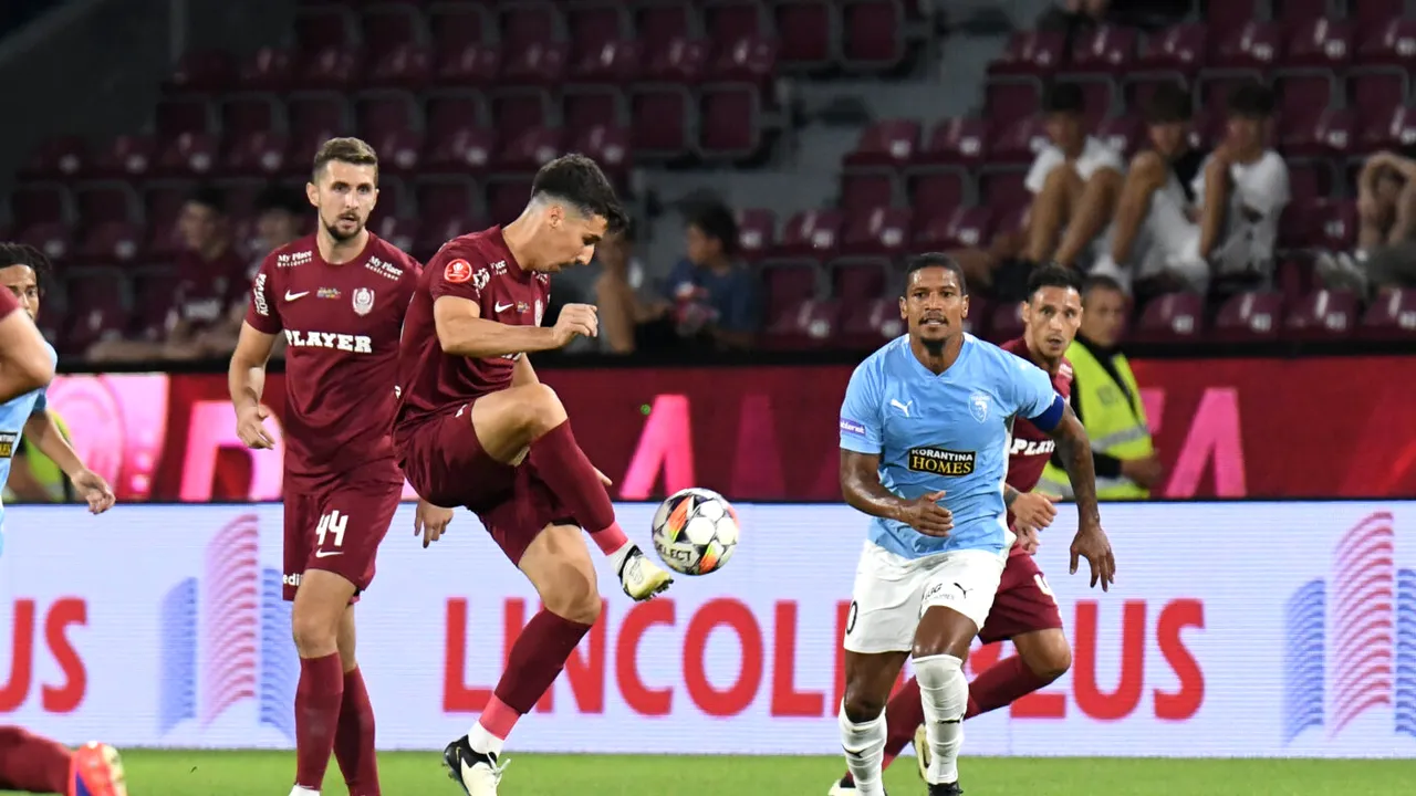 CFR Cluj - Pafos 1-0, în play-off-ul Conference League. Echipa lui Nelu Varga câștigă în 10 oameni și e la un pas de grupa principală a UECL