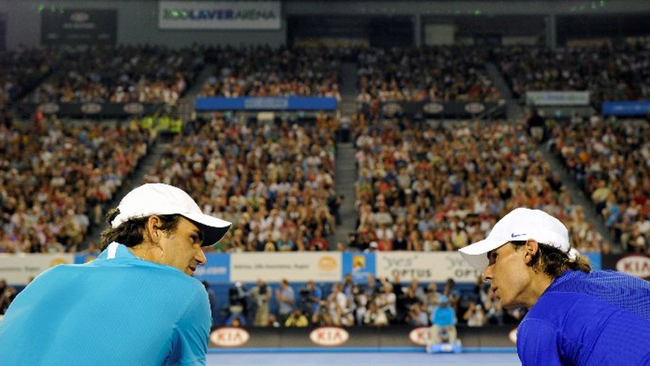 Super FOTO** Federer și Nadal au jucat pentru victimele din Haiti