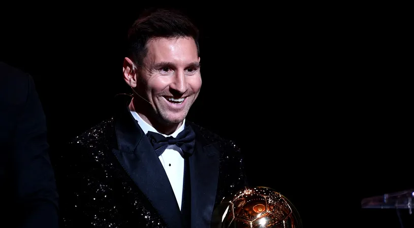 Prima reacție a lui Lionel Messi după ce a câștigat „Balonul de Aur” pentru a șaptea oară! De ce crede că a primit din nou marele trofeu