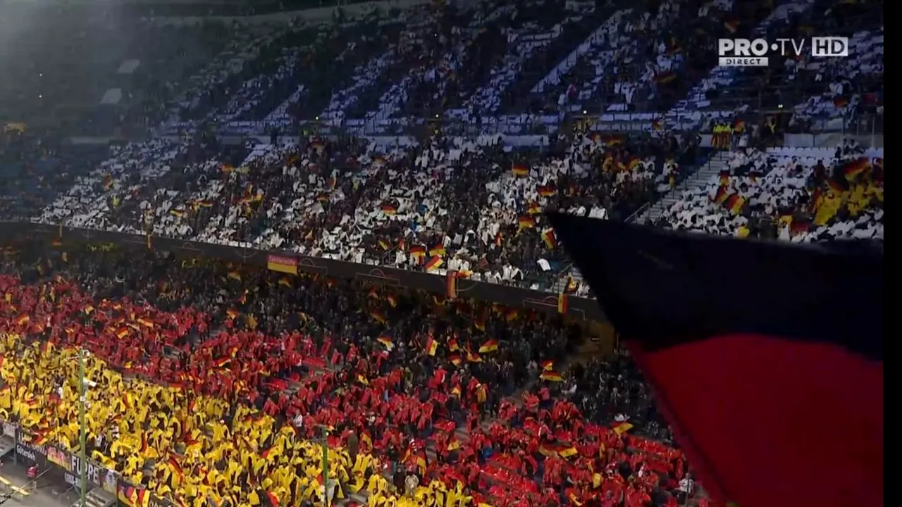 Scenografie impresionantă pe Volksparkstadion! Partida dintre Germania și România, motiv de sărbătoare la Hamburg | FOTO