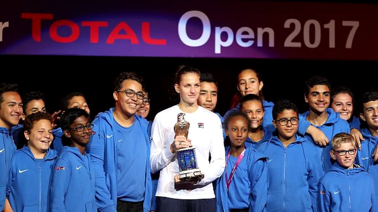 Karolina Pliskova a câștigat turneul de la Doha și s-a distanțat de Simona Halep în clasamentul WTA