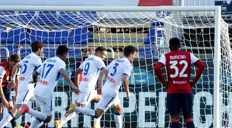 Cagliari, învinsă dramatic de Atalanta, în minutul 90! Răzvan Marin a fost titular. Parcurs dezastruos pentru sarzi | VIDEO