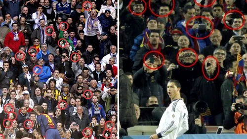 FOTO Contrastul fanilor!** Reacția golănească a tribunei de pe Bernabeu la golul lui Messi