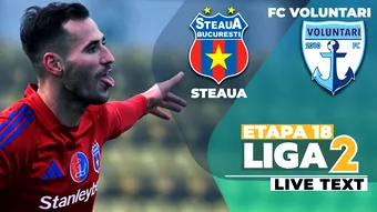 Steaua – FC Voluntari se joacă de la ora 13:30. Au fost contre între cele două echipe înainte de primul lor meci din 2025