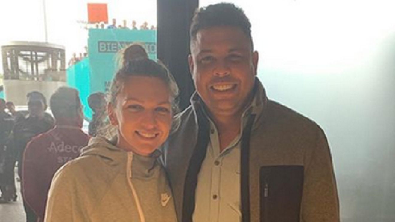 Două legende, o singură poză. FOTO | Halep s-a fotografiat alături de Ronaldo