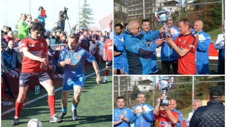 Steaua ''86 la Cheile Grădiștei. FOTO: Foștii campioni ai Europei, lecție de fotbal după 28 de ani: au învins selecționata artiștilor într-un meci demonstrativ  