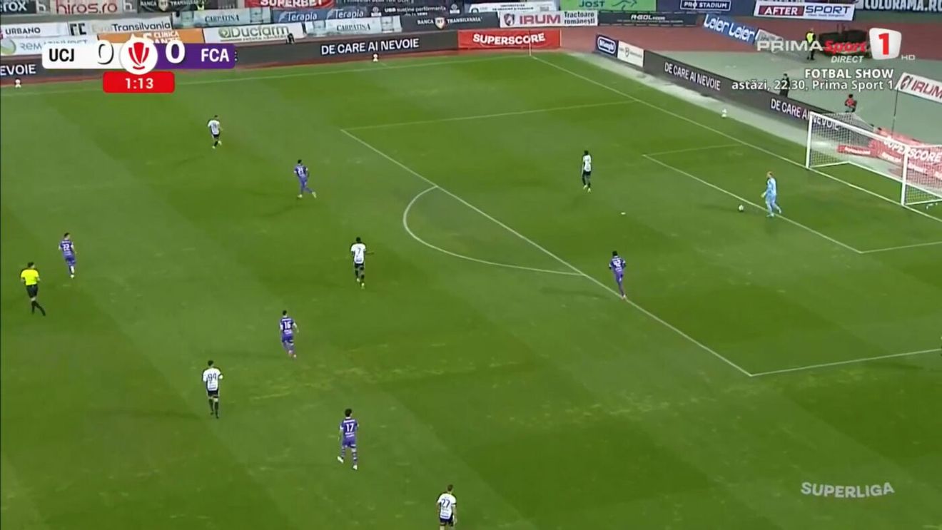 U Cluj - FC Argeș 0-0, Live Text Online, în etapa 7 din play-off-ul Superligii. Gazdele măresc presiunea