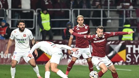 Fază horror la Rapid - Hermannstadt: fotbalistul a văzut imediat „roșu” după ce și-a atacat brutal adversarul și a riscat să îl bage în spital! Comentatorii au înnebunit: „Câtă minte să ai să intri așa?”