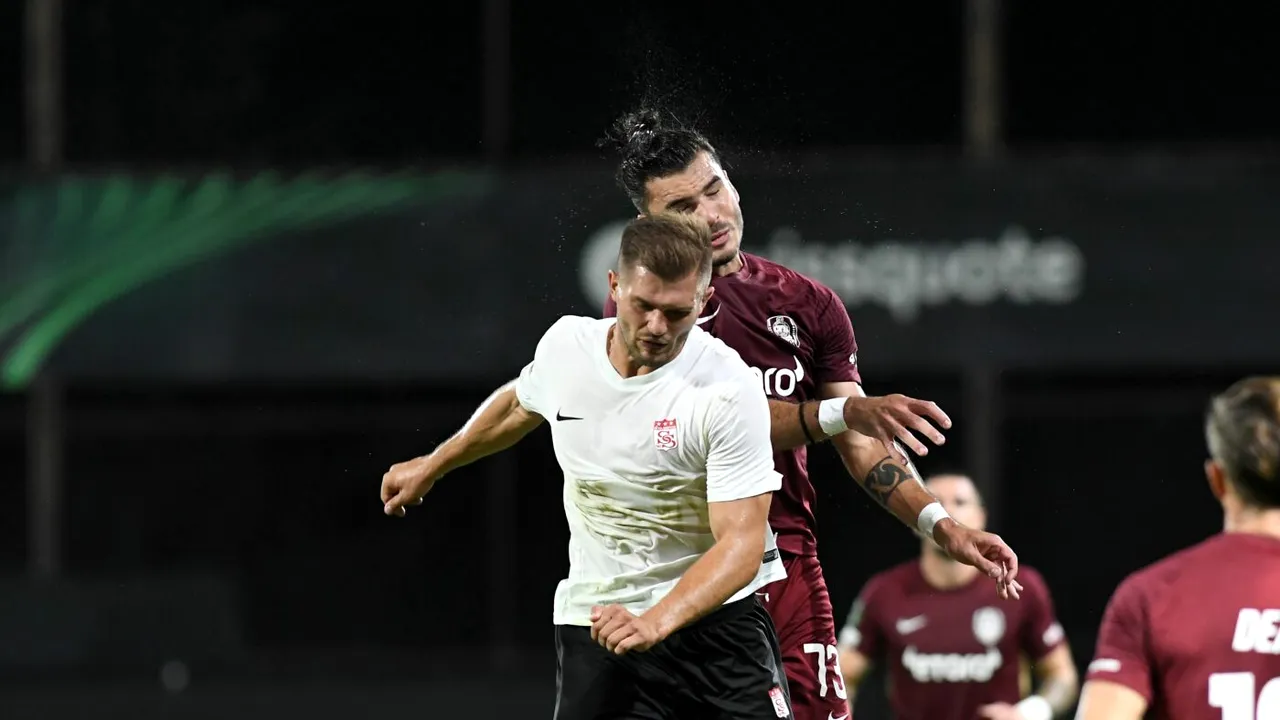 CFR Cluj - Sivasspor 0-1, în etapa 2 din Conference League. Campioana României pierde la limită