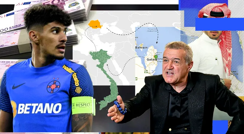 Înșelăciunea secolului pentru FCSB! Cum i-ar fi furat mafia asiatică lui Gigi Becali milioanele de euro din transferul lui Florinel Coman în Qatar! Vali Argăseală a ajuns la Poliție după ce 5.000.0000 de euro s-ar fi evaporat într-un cont fantomă din Vietnam! EXCLUSIV