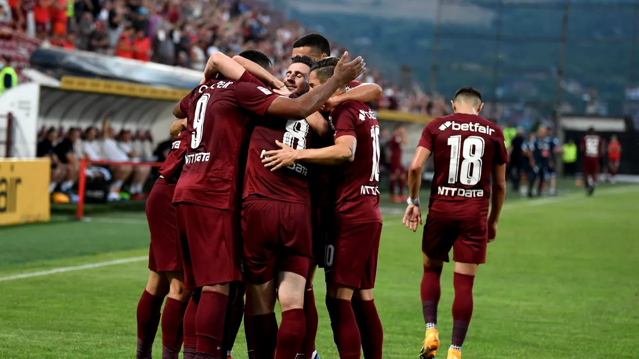 Fază controversată în CFR Cluj - FC U Craiova! Jucătorii campioanei României au cerut vehement penalty