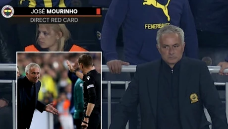 "Arbitrul mi-a spus ceva incredibil". Mourinho lovește din nou: declarația serii după egalul cu Man United