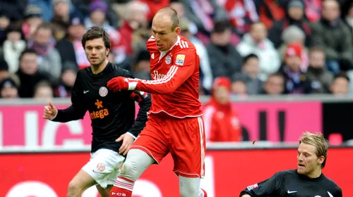 Coșmar pentru Bayern:** Robben va lipsi și în returul cu ManU