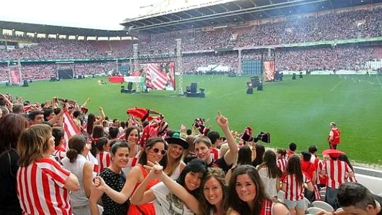 FABULOS** Dragoste fără margini la Bilbao! VIDEO 40 de mii de fani au luat cu asalt San Mames pentru a vedea finala de pe National Arena