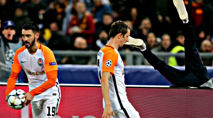 VIDEO | Gest scandalos în meciul Roma - Șahtior! Ce i-a putut face un fotbalist al ucrainenilor unui copil de mingi. Totul a fost la un pas să degenereze