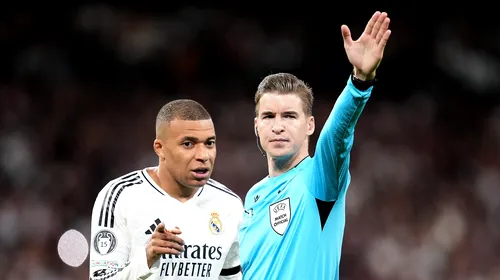 Fază controversată în Real Madrid – Arsenal Londra. Arbitrul a dat penalty la Mbappe, dar a întors decizia, cu ajutorul VAR, după 5 minute