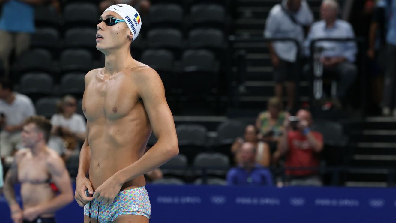 Ora exactă a României la care David Popovici înoată în finala la 100 de metri liber, la Jocurile Olimpice Paris 2024