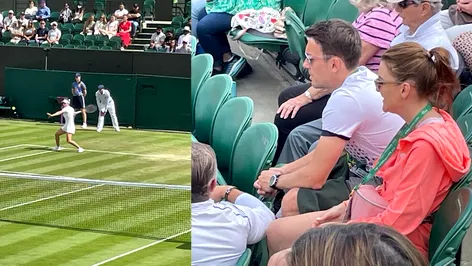 Surpriză! Cine a venit în tribune, la Wimbledon, să vadă meciul Simonei Halep cu Magdalena Frech: puțini au mai recunoscut-o! FOTO EXCLUSIV