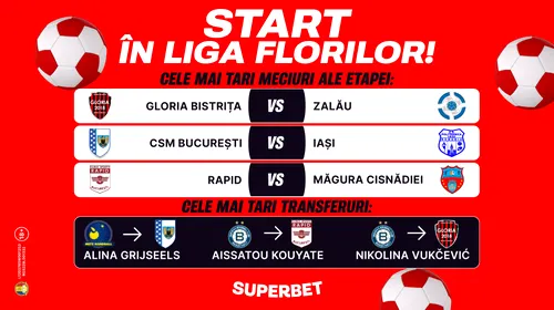 ADVERTORIAL | Începe Liga Florilor! SuperTransferuri și meciurile etapei