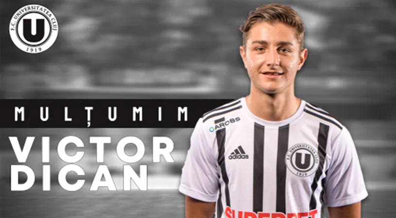 OFICIAL | ”U” Cluj a anunțat despărțirea de Victor Dican și îi pune în spate decizia de a merge la FC Botoșani: ”Am acceptat la solicitarea expresă a jucătorului.” Clubul pregătește viitorul acum!