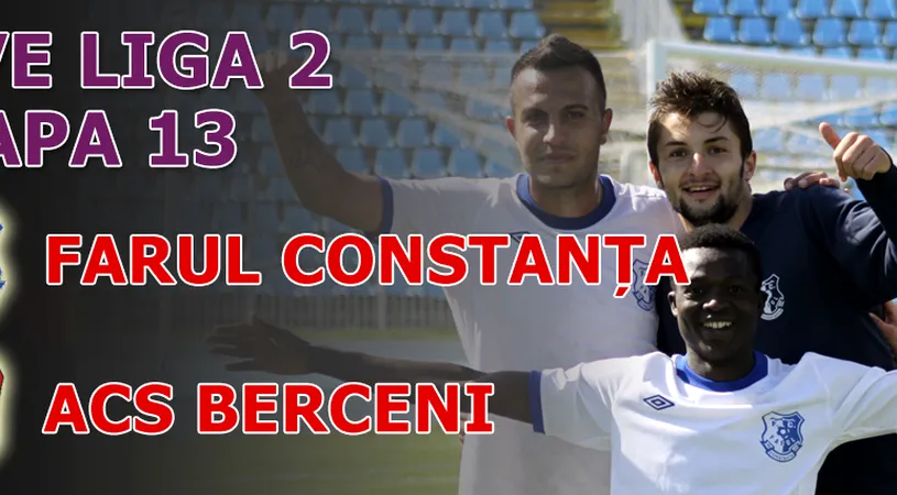 Farul - ACS Berceni 0-0!** Ilfovenii au terminat turul în genunchi, dar pe locul 3