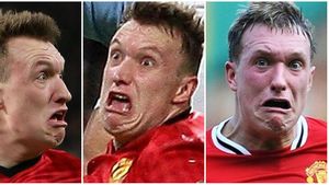 Fotbalistul cu cele mai ciudate și amuzante "fețe" din Premier League s-a însurat. FOTO | "Upgrade" evident pentru Phil Jones. Cum a arătat în ziua nunții :)