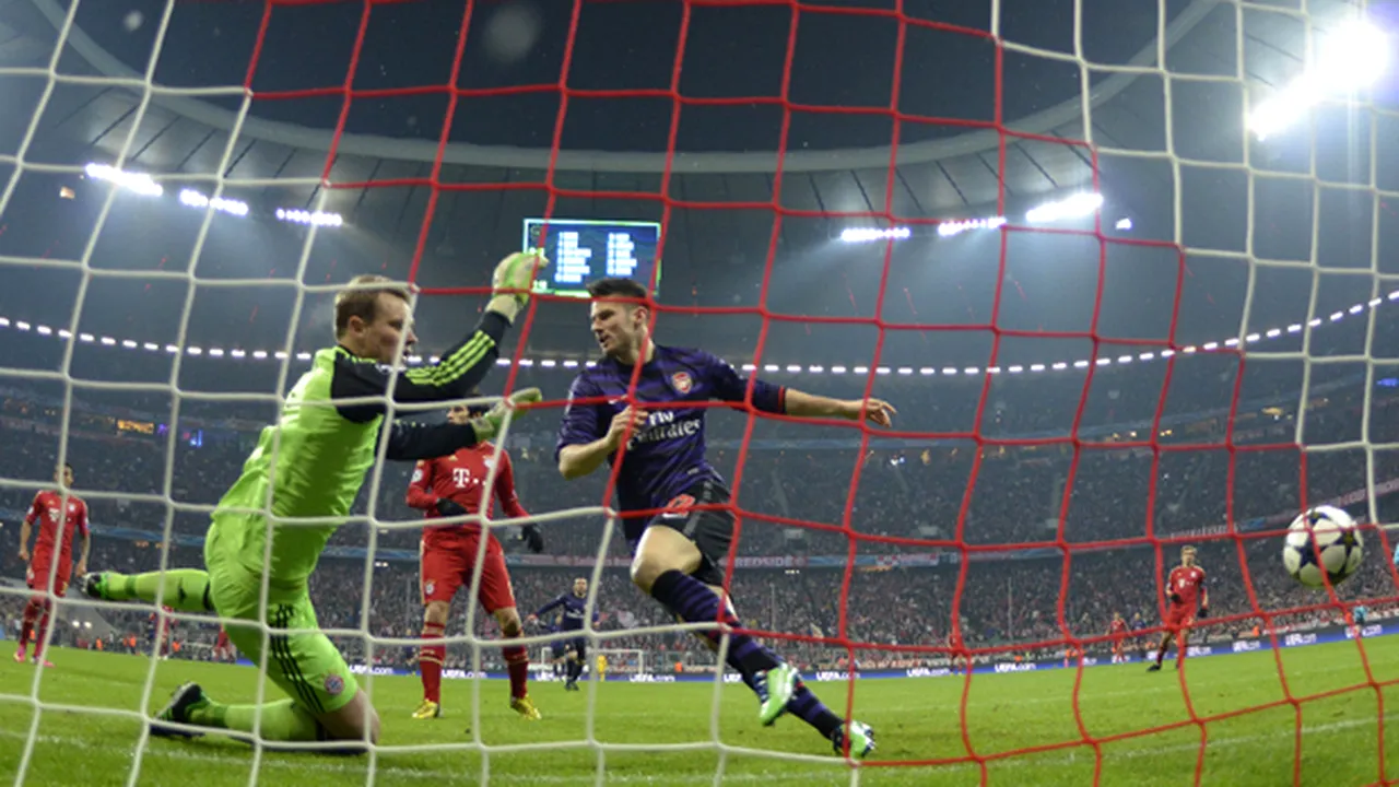 Au visat frumos. Bayern - Arsenal 0-2! **Englezii, fără formație în sferturile Ligii, după 17 ani. VEZI ECHIPELE CALIFICATE