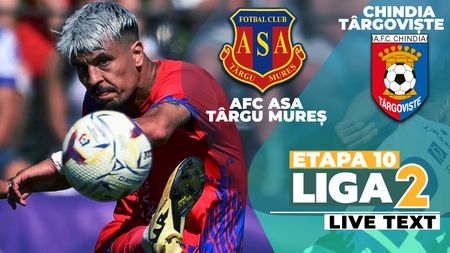 AFC ASA Târgu Mureș – Chindia Târgoviște începe la ora 17:30. Mureșenii au de luat o replică pentru eșecul care în sezonul trecut le-a adus ratarea play-off-ului