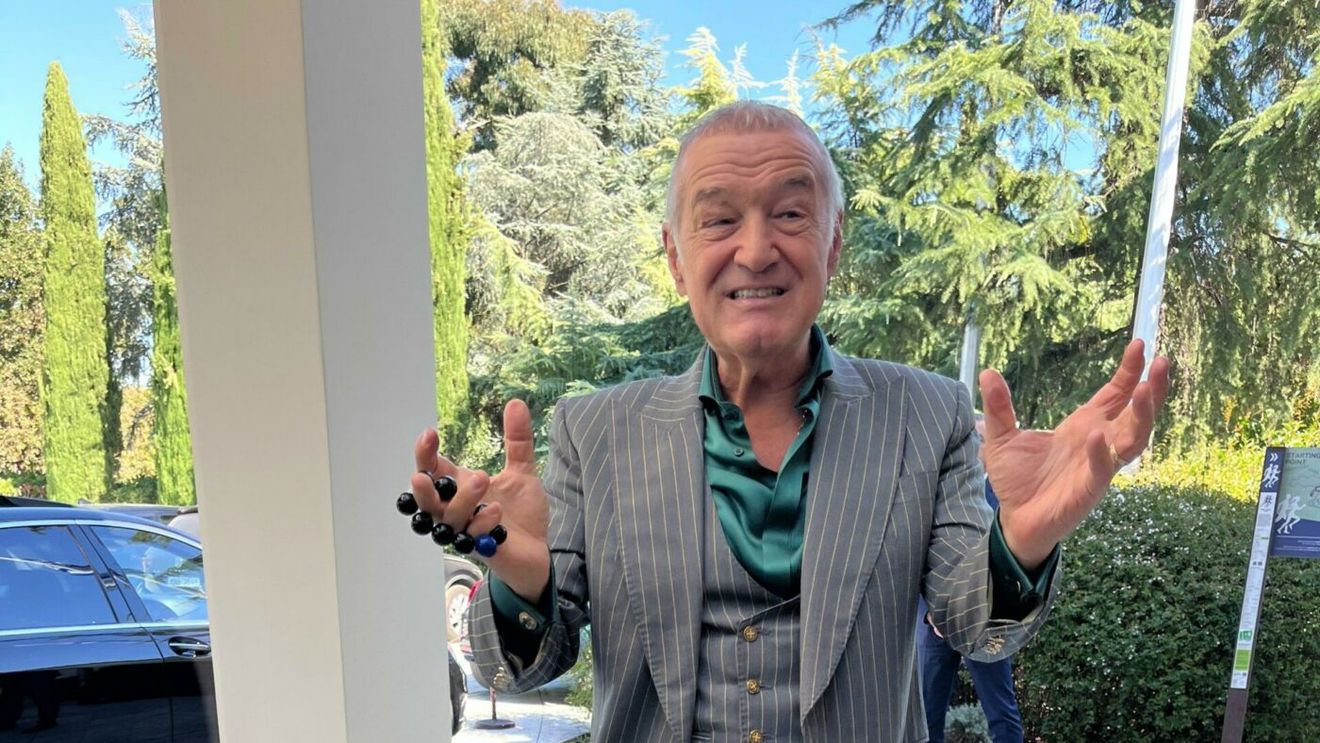 „Steaua are ADN de echipă mare”. Gigi Becali l-a sfidat pe Florin Talpan înainte de PAOK - FCSB, chiar pe aeroport, la plecarea către Salonic