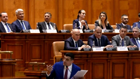 Moțiunea de cenzură depusă de AUR împotriva Guvernului Bolojan, prezentată joi în plenul reunit al Parlamentului