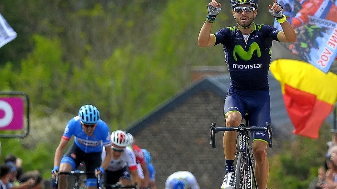 Săgeată pe Huy. Valverde a câștigat pentru a doua oară în carieră Săgeata Valonă