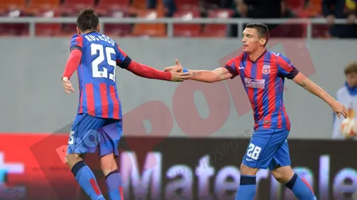 O repriză Rusescu, o repriză la vale. Steaua a câștigat datorită dublei lui Raul. Steaua – Rio Ave 2-1